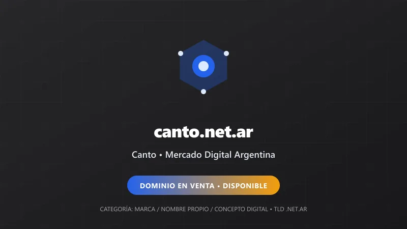 Identidad gráfica y activo digital para Canto en Argentina